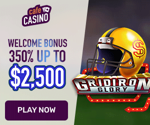 300% Slot Bonus at Cafe Casino